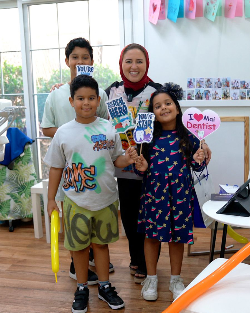 Dr Mai Kamar, Pediatric Dentist with Happy Patients