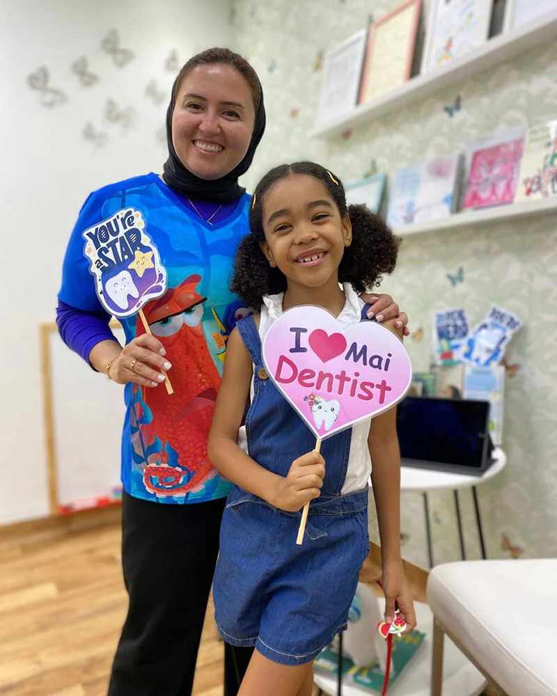 Dr Mai Kamar, Pediatric Dentist with Happy Patients