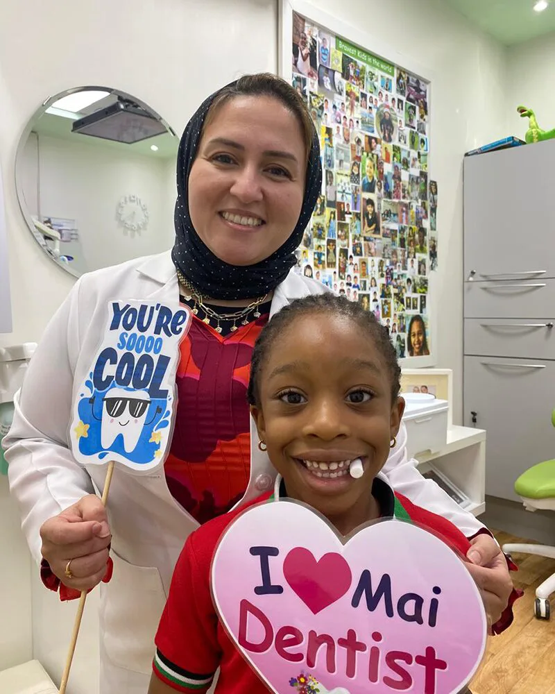 Dr Mai Kamar, Pediatric Dentist with Happy Patients