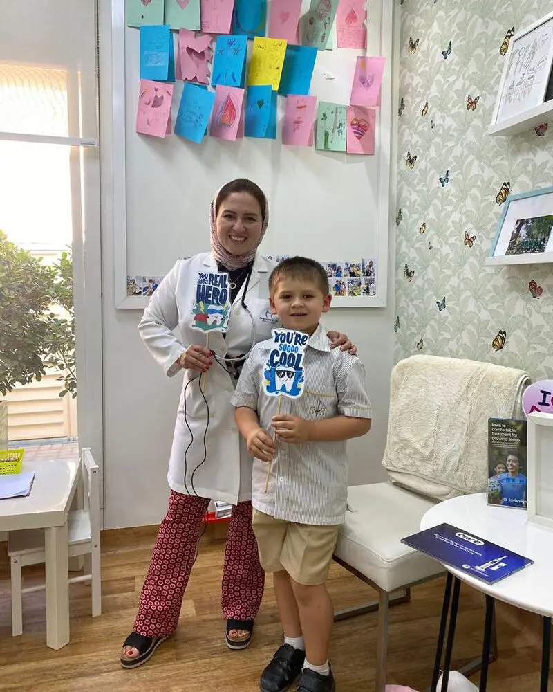 Dr Mai Kamar, Pediatric Dentist with Happy Patients