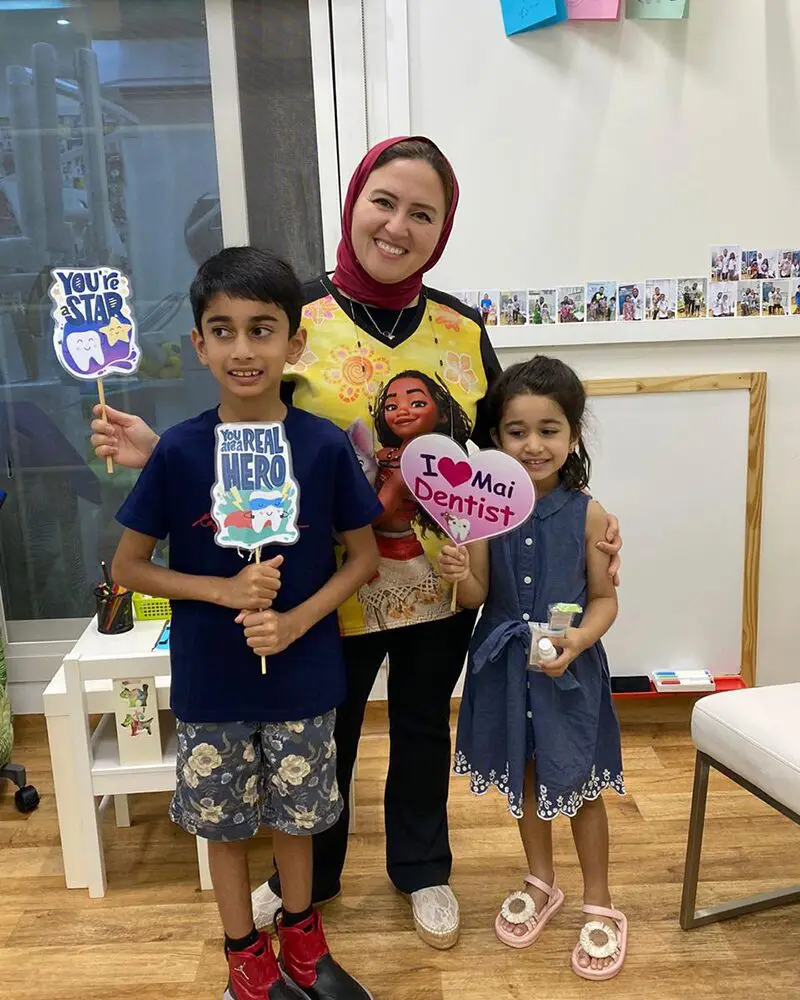 Dr Mai Kamar, Pediatric Dentist with Happy Patients
